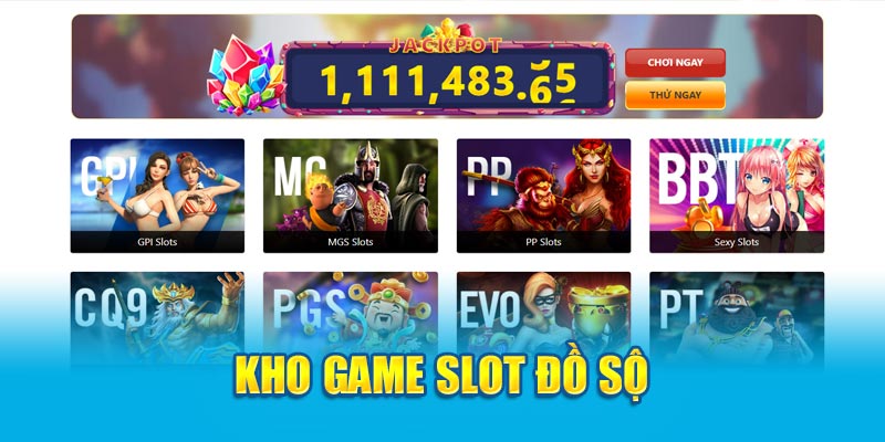 Đa dạng các trò chơi slot tại VN88